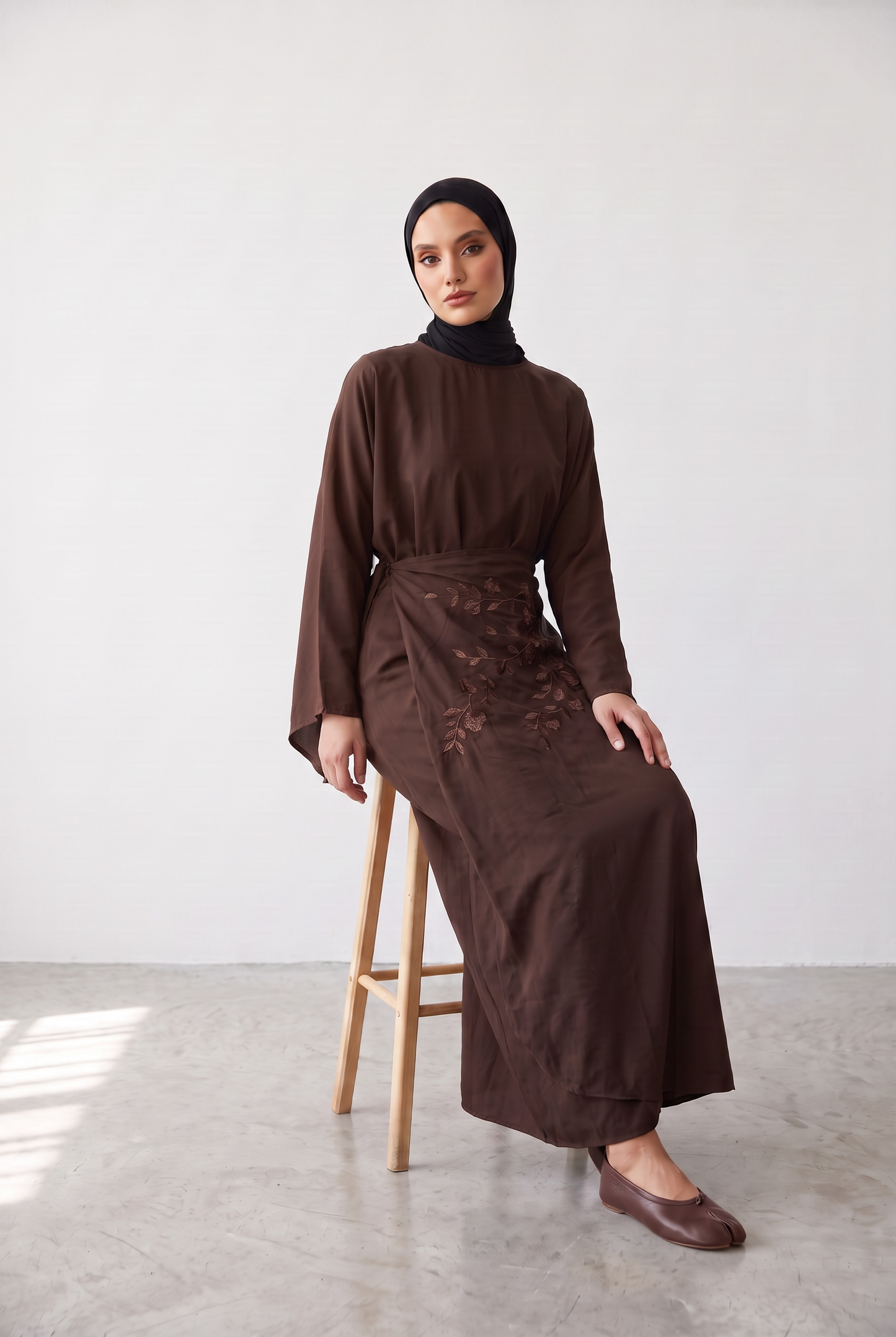 La robe tablier chocolat