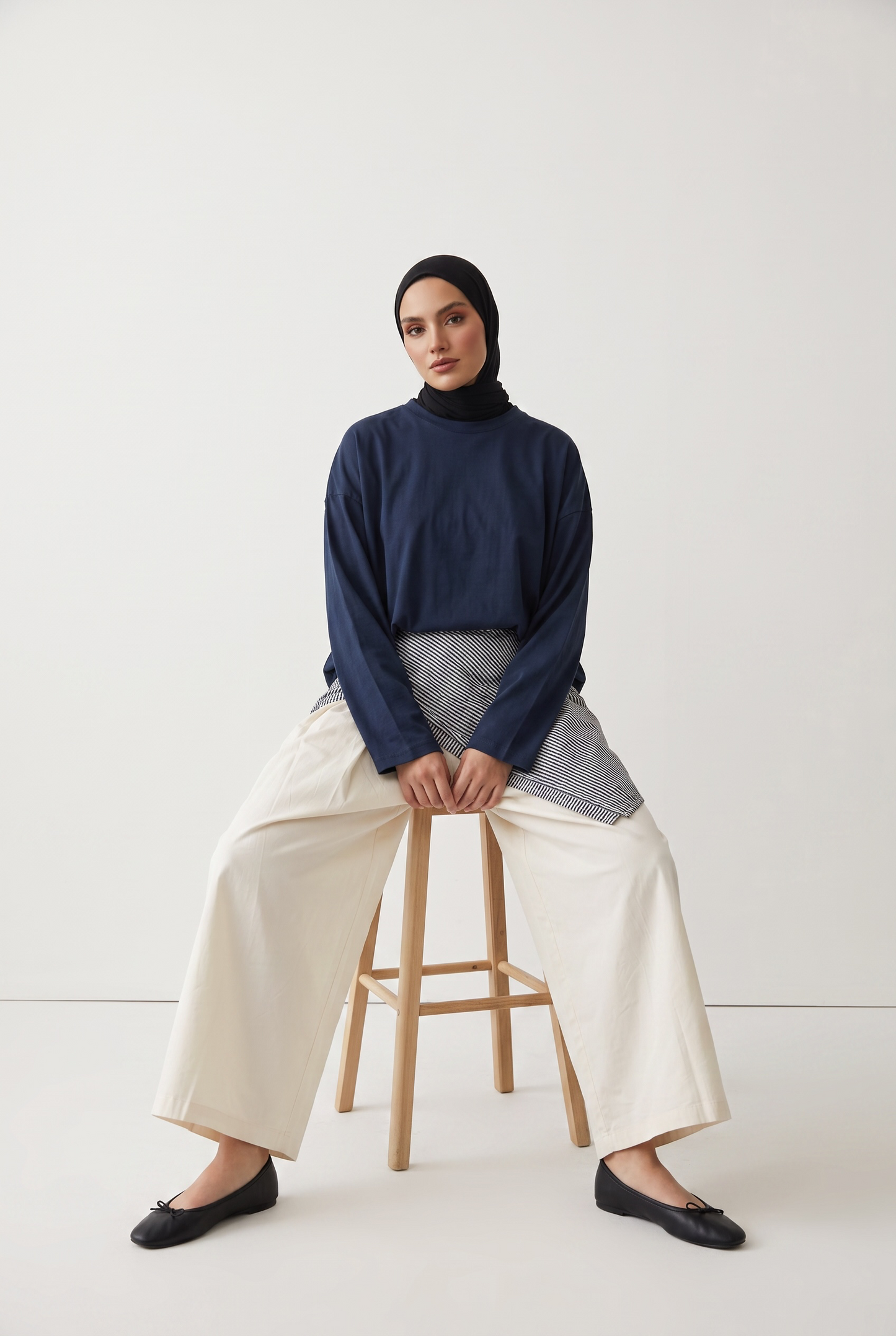 Le pantalon parachute blanc