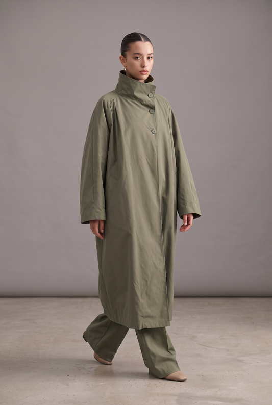 Le trench atelier kaki