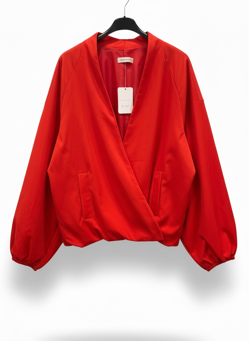 Le blouson volume rouge