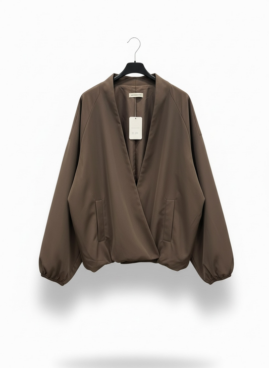 Le blouson volume chocolat