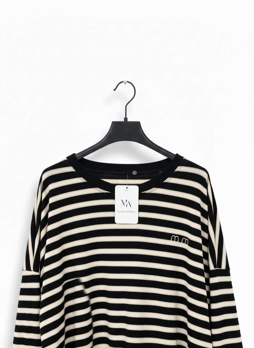 La marinière noir/beige