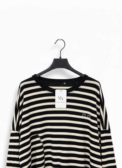 La marinière noir/beige