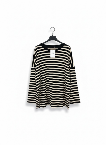 La marinière noir/beige