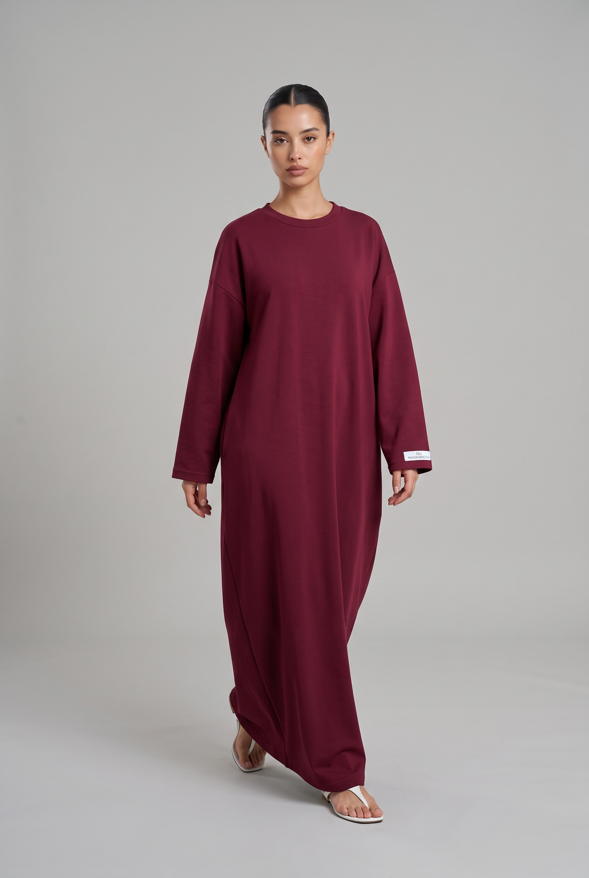 La robe ballon burgundy