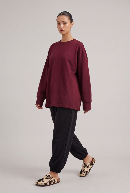 Le t shirt double burgundy