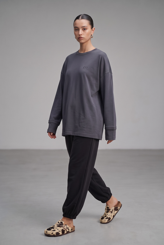 Le t shirt double gris