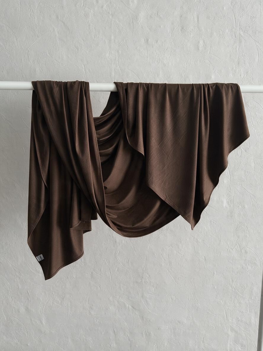 Le jersey liquide chocolat
