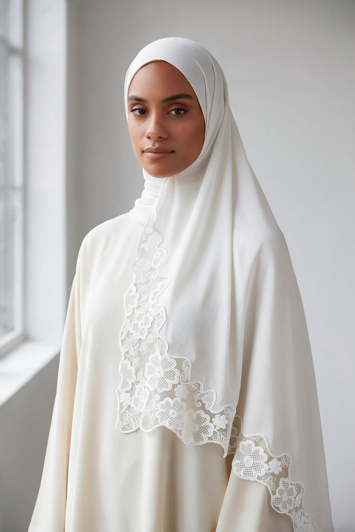 Le jersey dentelle blanc