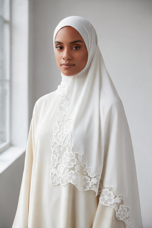 Le jersey dentelle blanc